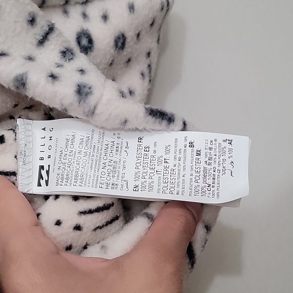 NWOT Billabong Women's Boundary Half Zip Top Thick Fleece Sweatshirt - Picture 11 of 12